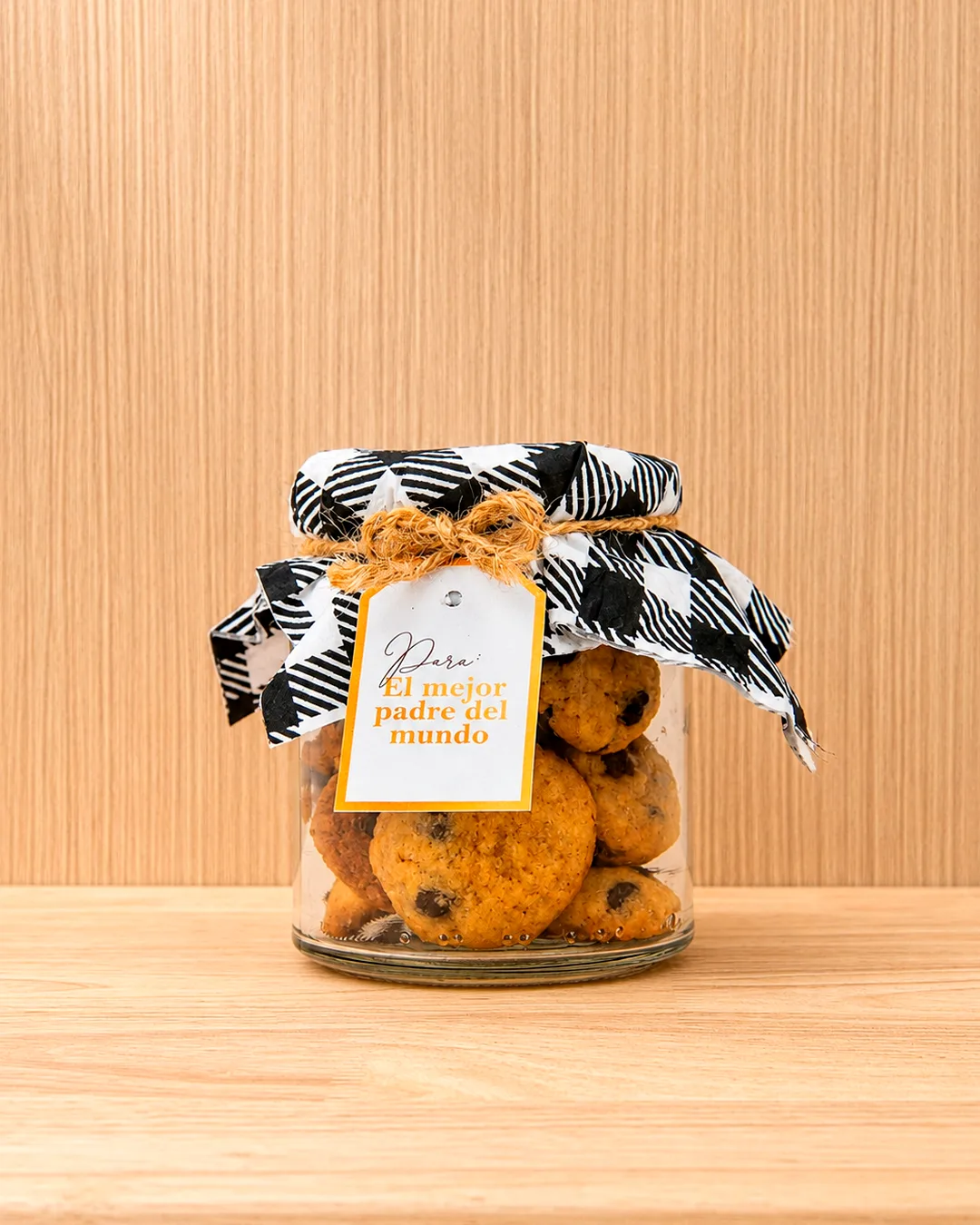 Frasco con galletas con chocochip