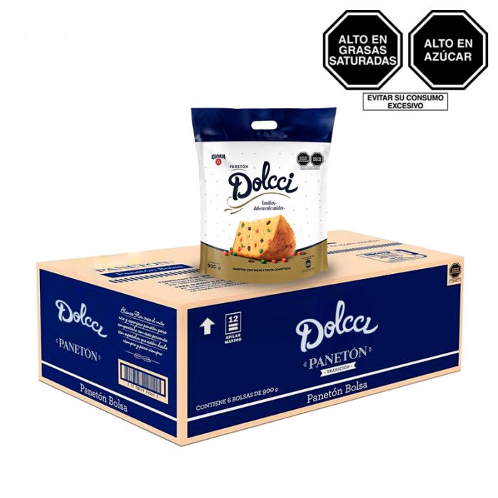 Panetón Dolcci 900 g - presentación mayorista