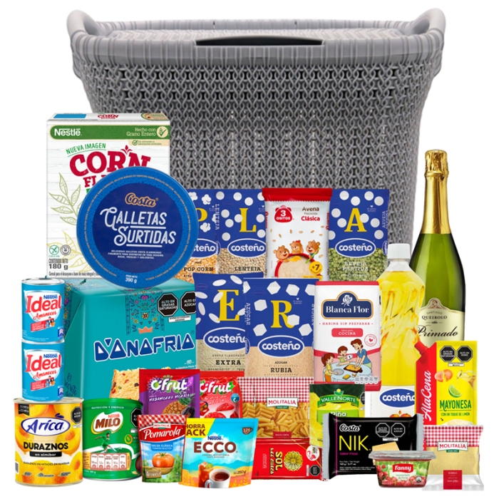 CANASTA DE NAVIDAD 300 EN CESTA KHIPU DE 60L