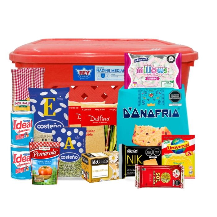 CANASTA DE NAVIDAD NOCHE BUENA EN CESTA NADINE - Vista 2