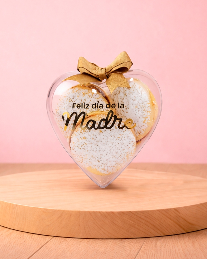 Corazón acrílico con alfajores