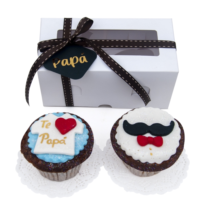 Duo de Cupcake regalo para papá