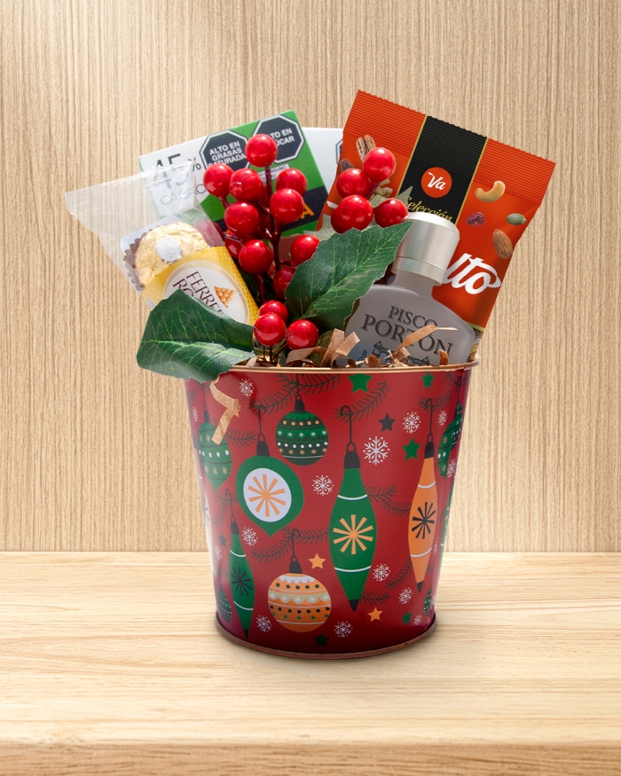 Mix Navideño en Lata redonda