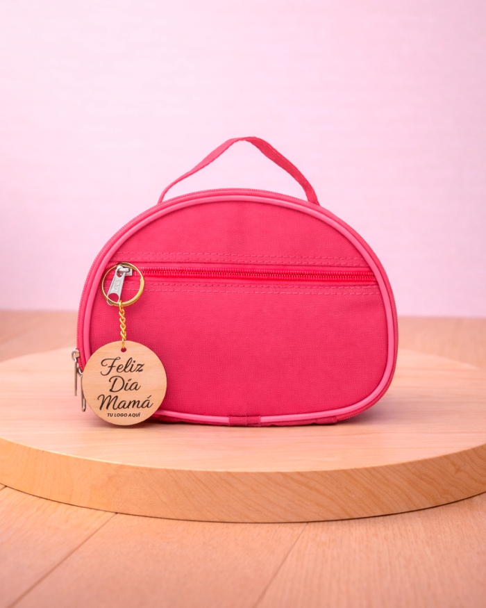 Neceser de mano con llavero personalizado