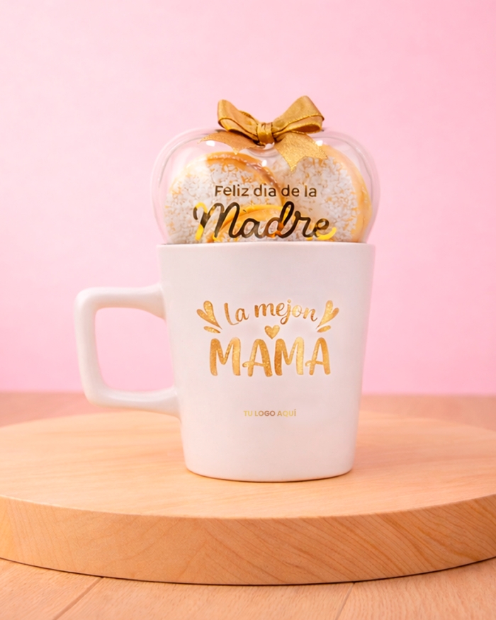 Taza personalizada mamá y alfajores