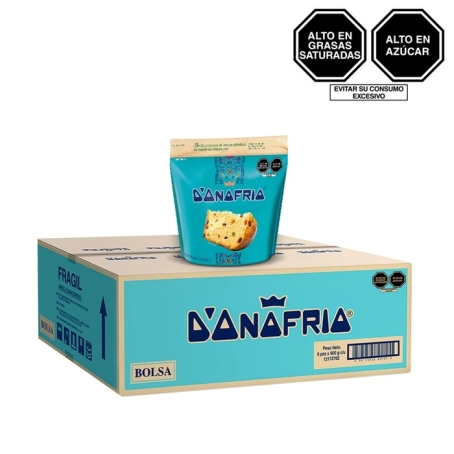 Caja de 6 Panetones Donofrio en bolsa x 880gr