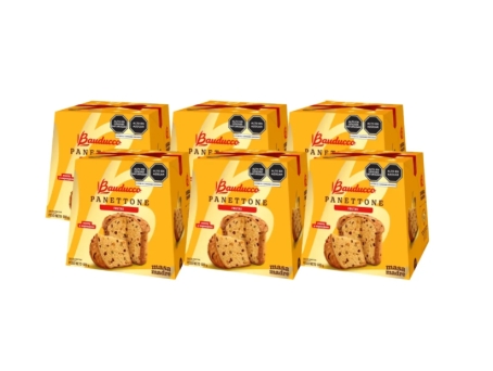 Caja x 6und Panetón Bauducco Frutos Caja 680g