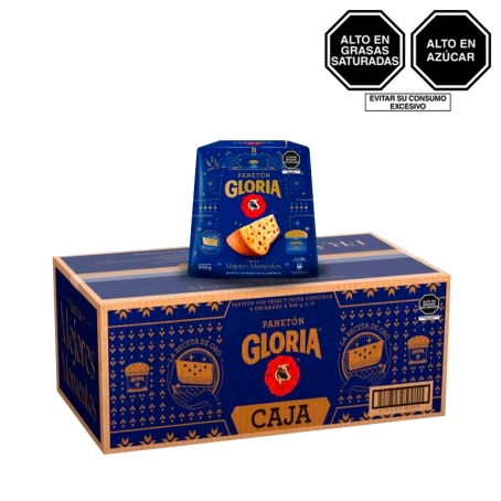 Caja de 6 panetones Gloria en caja x 900gr	