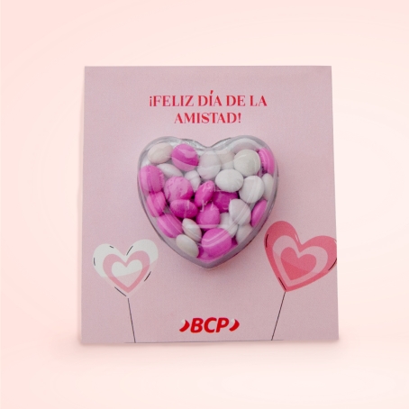 Detalle corazón con grajeas