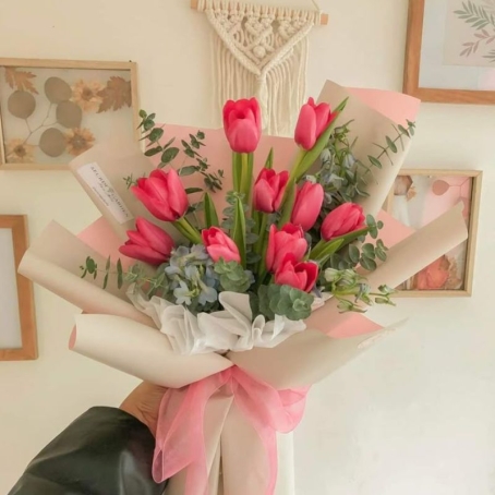 Tulipanes en ramo